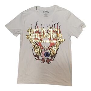 Von Dutch Y2K Metallic Shirt Men’s Small Streetwear Graphic Tee NWT